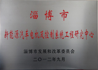 淄博市新能源汽车电机及控制系统工程研究中心落实休普电机